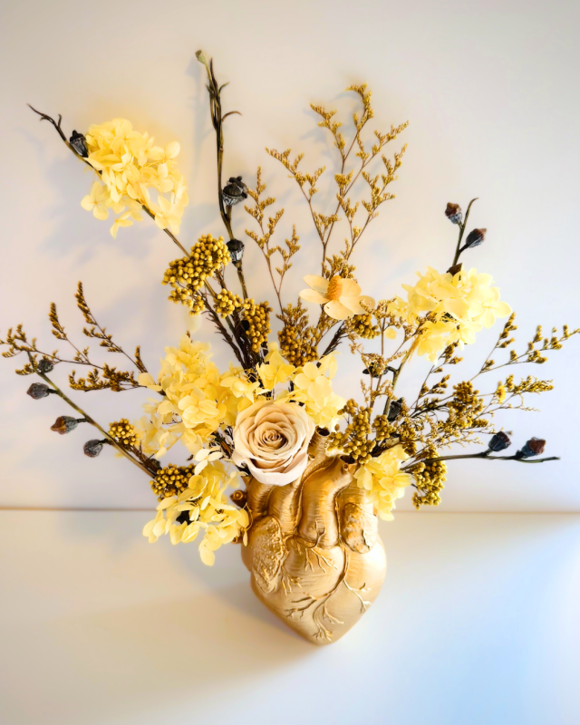 Eternal Flowers Dancing On Heart by artist Aileen Warren